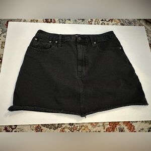 Madewell Charcoal Denim Skirt